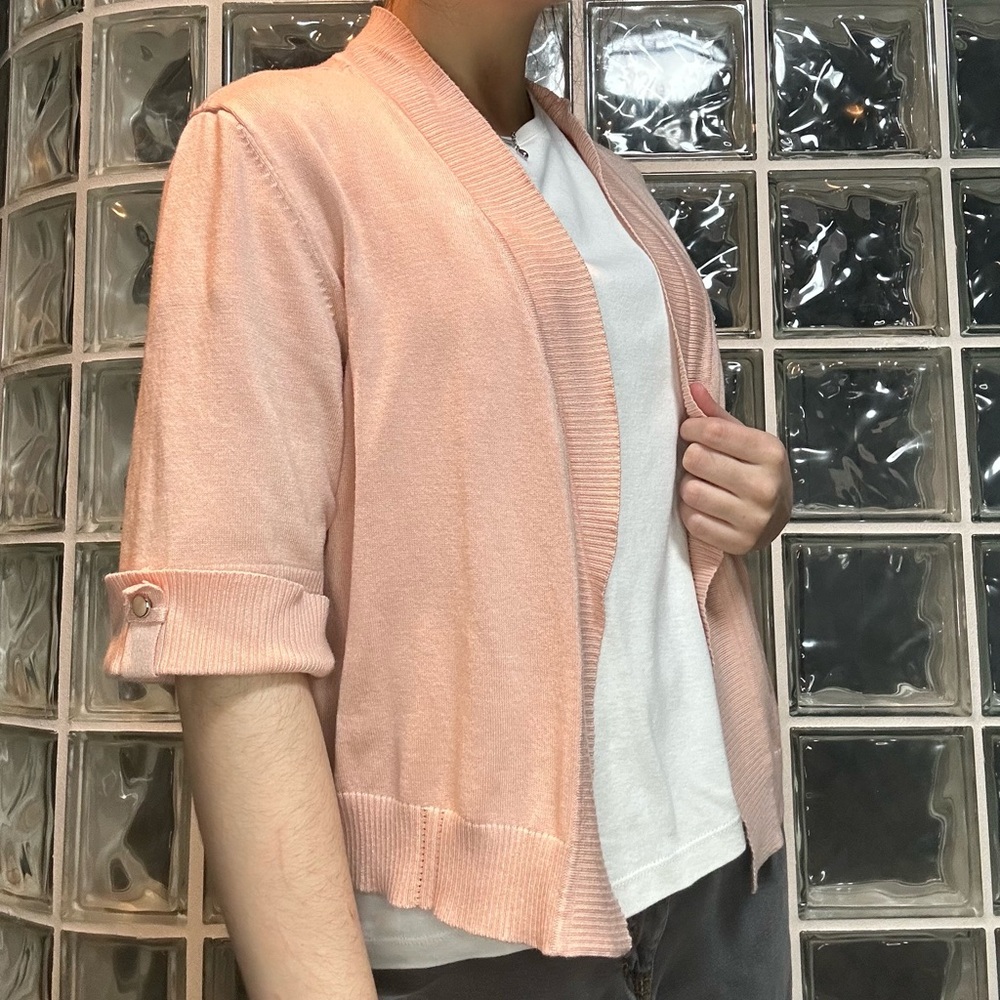 Christopher & Banks Light Pink Cardigan Sweater